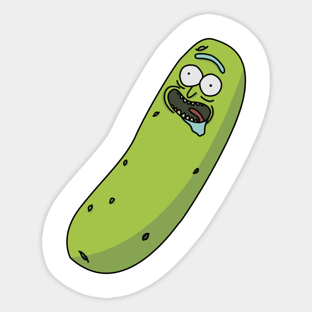 Pickle Rick Pickle Rick Sticker TeePublic UK
